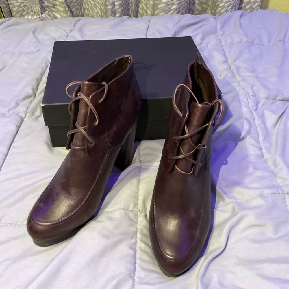 Kelsi Dagger brown platform boots VGUC